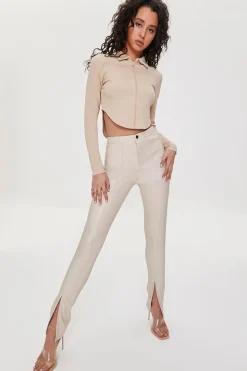 Zip-Front Crop Top