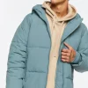 Zip-Up Hooded Puffer Jacket