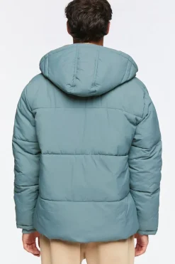 Zip-Up Hooded Puffer Jacket