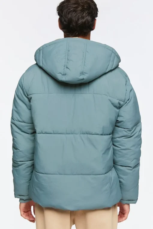 Zip-Up Hooded Puffer Jacket