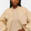 Zip-Up Utility Bomber Jacket