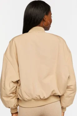 Zip-Up Utility Bomber Jacket