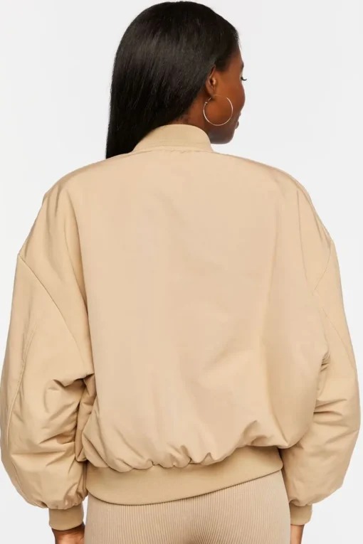 Zip-Up Utility Bomber Jacket
